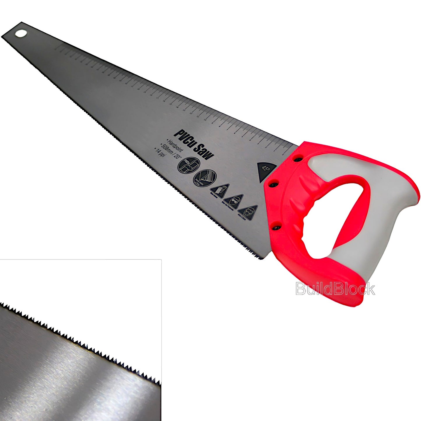 Fine Tooth Handsaw for cutting uPVC etc - Build Block Online Ltd