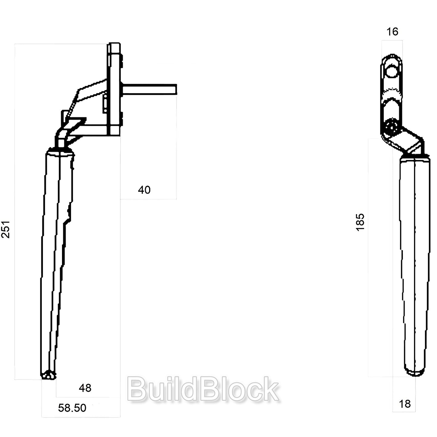 Suregrip window handle drawing 