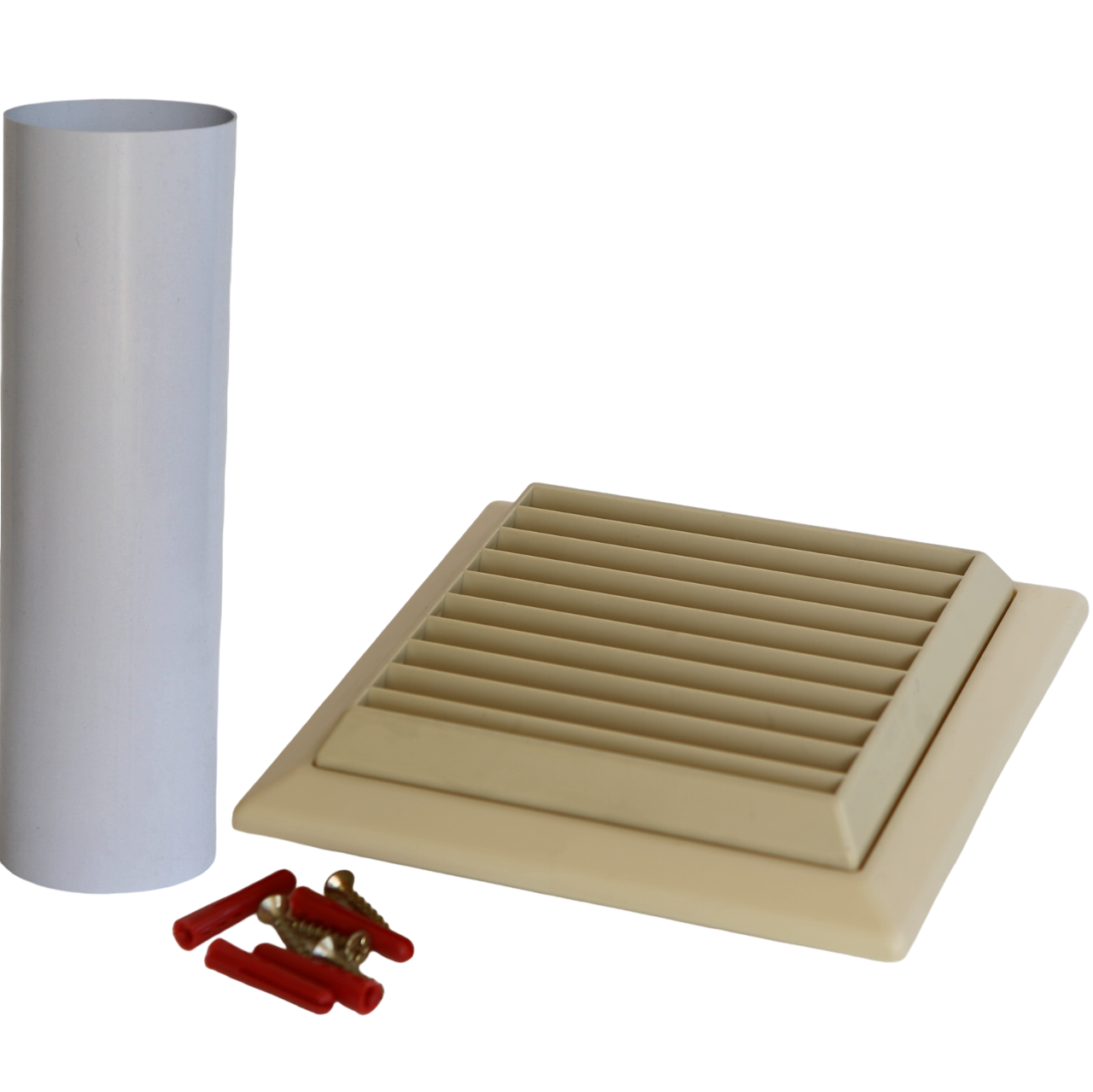 cream External Wall Vent Grille